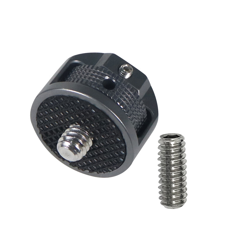 2 gab 360 grozāmās kameras pārveidošana no 1/4 vīrišķā uz sieviešu skrūvju adapteri GoPro 11 Insta360 DJI Action statīva lodveida galvas kronšteinam