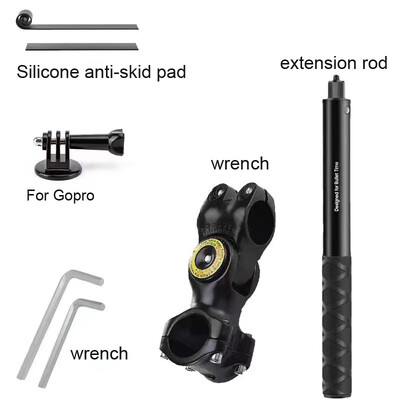 Motorkerékpár tartó kormányrúd tartókonzol Insta360 X3 X4 akciókamerához Kiegészítők Kerékpártartó tartó GoPro 12 11 10-hez