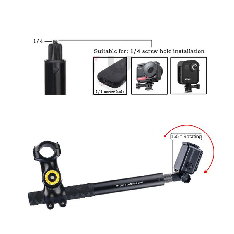 Motorkerékpár tartó kormányrúd tartókonzol Insta360 X3 X4 akciókamerához Kiegészítők Kerékpártartó tartó GoPro 12 11 10-hez