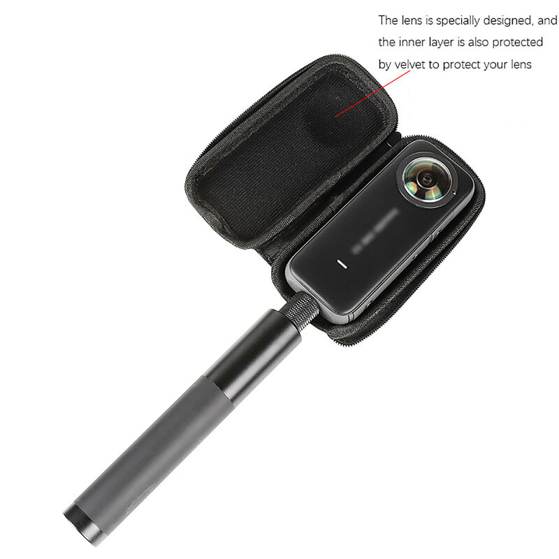 Kietas nešiojimo dėklas, skirtas Insta360 ONE X3 Mini Shell Box PU apsauginis dėklas, atsparus vandeniui kelioninis krepšys, skirtas Insta 360 X3 / X2 priedams