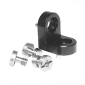 1/4 "3/8" taisnā leņķa pagarināts kronšteins statīva galvas kameras korpusa pozicionēšanas caurumu piederumiem