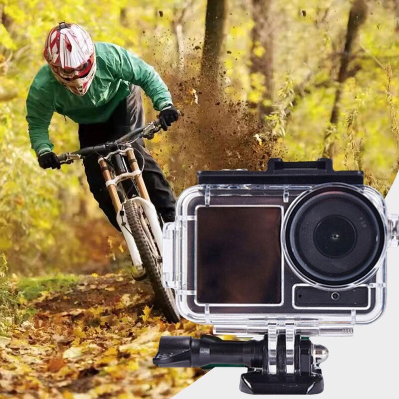 60M giliai vandeniui atsparus dėklas, skirtas DJI OSMO Action 5Pro/ 3/4 nardymui filmuoti po vandeniu. Shell 360° vaizdo kameros priedai