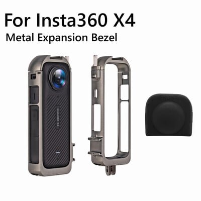 Metallraam Insta360 X4 metallist vastupidav korpuse puur külmakinnitusega Insta 360 X4 kaameratarvikute jaoks