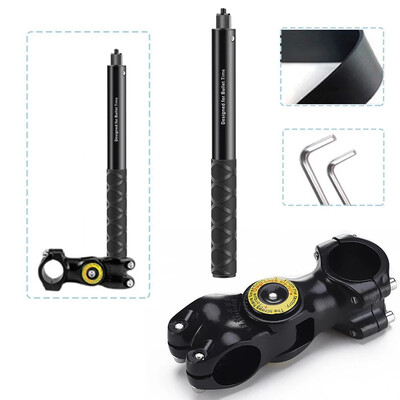 Motociklo vairo laikiklis, skirtas Insta360 X4 X3 veiksmo kameros laikiklis vairo laikiklis Selfie lazda, skirta GoPro 12 11 priedams