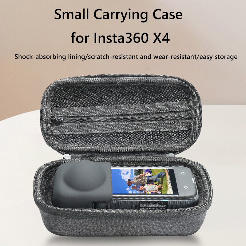 Uzglabāšanas soma Insta360 X4 pārnēsājamam somiņam, kas ir necaurlaidīgs kameras korpusam, mini glabāšanas soma Insta360 X4 kameras piederumiem