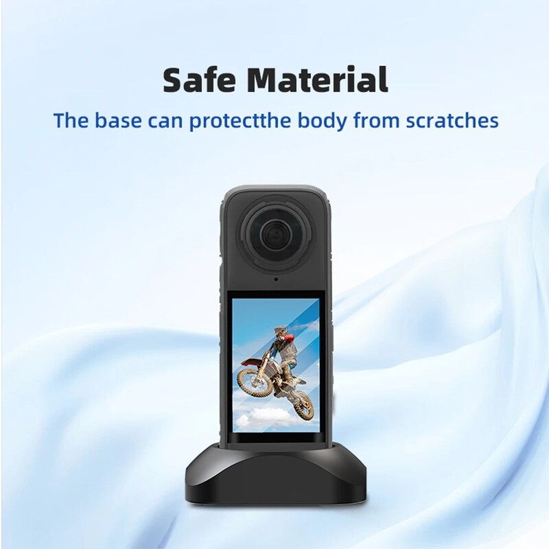 Silikoninis stovo pagrindas, skirtas Insta360 X4 atraminio pagrindo stovo greitai atjungiamas nešiojamas veiksmo kameros priedai