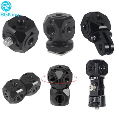 Mini găuri pentru șuruburi de transfer cub magic Adaptor ARRI 1/4" 3/8" pentru camere GoPro DSLR Cage Flash Microfon Monitor Suport trepied