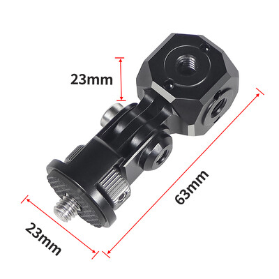 Mini Magic Cube perkėlimo varžtų skylės ARRI 1/4" 3/8" adapteris, skirtas GoPro DSLR fotoaparatams Cage Flash Mikrofonas Monitoriaus trikojo laikiklis