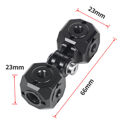 Mini Magic Cube perkėlimo varžtų skylės ARRI 1/4" 3/8" adapteris, skirtas GoPro DSLR fotoaparatams Cage Flash Mikrofonas Monitoriaus trikojo laikiklis