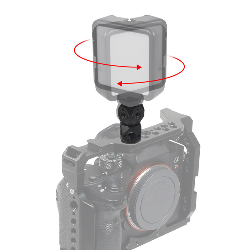 Mini Magic Cube perkėlimo varžtų skylės ARRI 1/4" 3/8" adapteris, skirtas GoPro DSLR fotoaparatams Cage Flash Mikrofonas Monitoriaus trikojo laikiklis