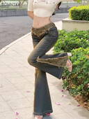 Moteriški džinsai su žemu juosmeniu, siauri, seksualūs, seksualūs, platėjantys Y2k kelnės, madingi High Street amerikietiško stiliaus Nauji Pantalon Vintage Mujer