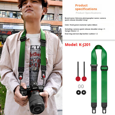 Ζώνη γρήγορης αποδέσμευσης ιμάντα ώμου πολλαπλών λειτουργιών κάμερας για Canon EOS R5 R6 Nikon Z7 Z6 Sony A6400 A7M4 A7C Fuji XT4 Micro DSLR