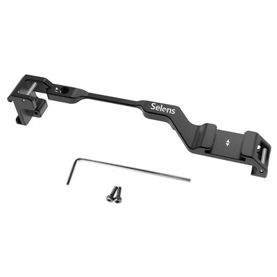 Dviejų šaltų batų adapterio perkėlimo plokštė Easy Hood mikrofono prailginimo šalto bato laikiklis, skirtas Sony Alpha A6600 fotoaparatui