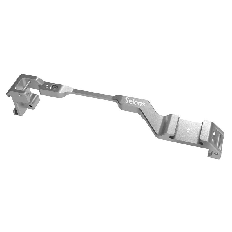 Dubultā aukstuma apavu adaptera pārvietošanas plāksne Easy pārsegu mikrofona pagarinājuma aukstās kurpes stiprinājums Sony Alpha A6600 kamerai