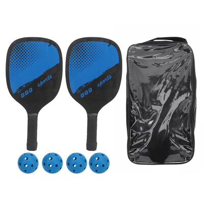 Комплект Pickleball Paddles Преносими леки, устойчиви на приплъзване ракети Pickleball с 4 топки и чанта за носене на открито