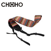 Kameras kakla siksna Universāli regulējama kokvilnas ādas plecu jostas austs turētājs Bohemia priekš Canon Sony Nikon DSLR piederumiem