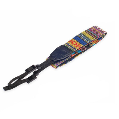 Kameras kakla siksna Universāli regulējama kokvilnas ādas plecu jostas austs turētājs Bohemia priekš Canon Sony Nikon DSLR piederumiem