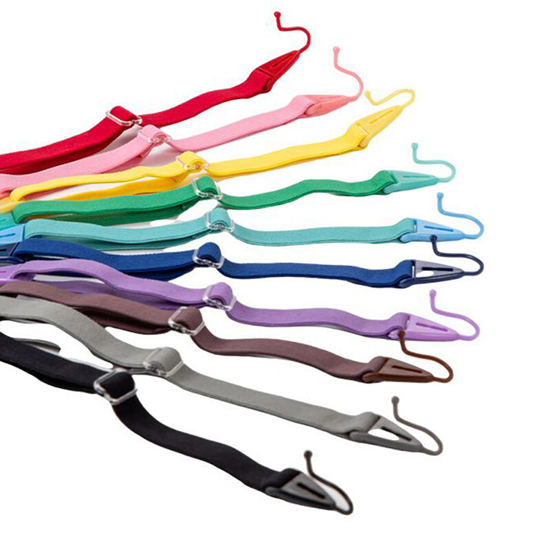 1 vnt spandekso akinių virvė, neslystančių akinių grandinė, reguliuojama nuimama elastinio laido laikiklis Sportinių dirželių akinių priedai