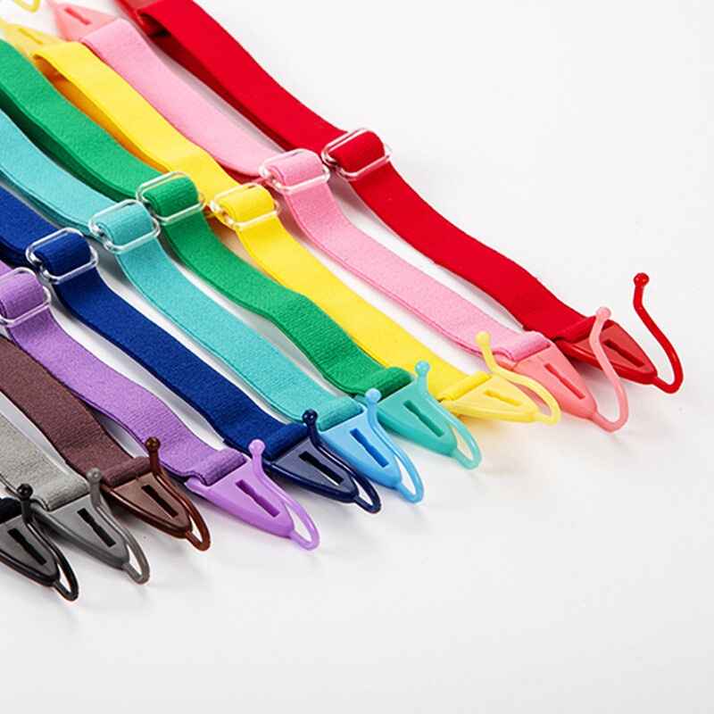 1 vnt spandekso akinių virvė, neslystančių akinių grandinė, reguliuojama nuimama elastinio laido laikiklis Sportinių dirželių akinių priedai