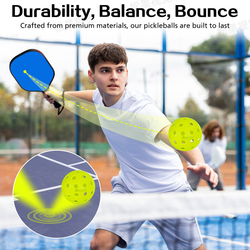 PIKESOUL 4 pakuotės lauko kamuoliukų kamuoliukai, labai atšokantys ir patvarūs, ryškių spalvų žalios, geltonos, oranžinės, mišrios