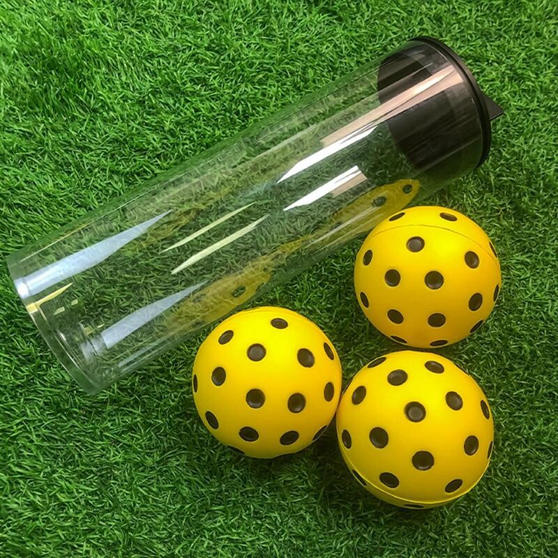 Vaiksed vahust hapupallid sise-/väljas madala müratasemega harjutamiseks täpse tõelise põrgatava palliga 3 pakki kollase värviga