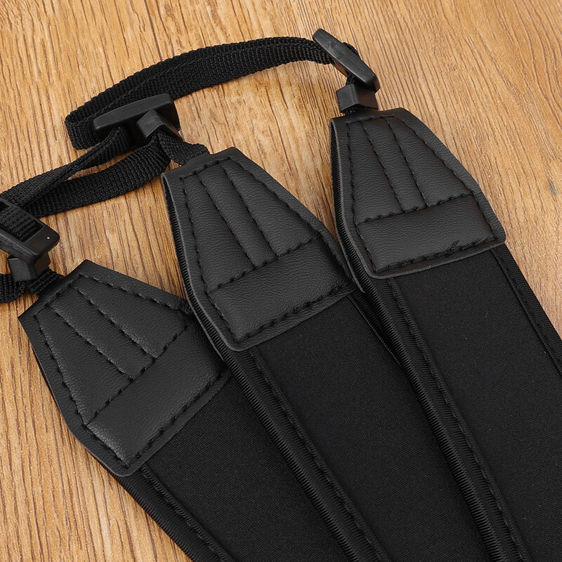 1/2 vnt. Reguliuojamas fotoaparato dirželis Minkštas neopreno pečių diržas, skirtas Sony Nikon SLR DSLR fotoaparatui, universalus, storas neslystantis kaklo dirželis