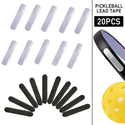 20Pcs претеглена оловна лента за Pickleball Paddle, Edge Guard, Увеличаване на мощността, Swing Speed, използва се за стикове за голф с ракети