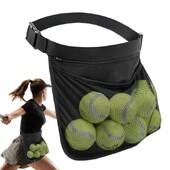 Pickleball kamuoliukų laikiklis, teniso kamuoliukų maišelis juosmens krepšys, Oksfordo audinio kamuoliukų rinkinys su reguliuojamu diržu, golfo pingpongo kamuoliams