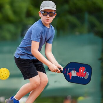 Kids Pickleball Paddle Cartoon Εκτύπωση από γυάλινες ίνες Παιδική ρακέτα Pickleball Ελαφριά ρακέτες νεανικών Pickleball Ρακέτες εφήβων