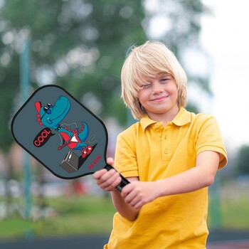 Kids Pickleball Paddle Cartoon Εκτύπωση από γυάλινες ίνες Παιδική ρακέτα Pickleball Ελαφριά ρακέτες νεανικών Pickleball Ρακέτες εφήβων