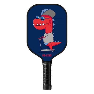 Детска Pickleball Paddle Cartoon Print Glass Fiber Детска Pickleball Racket Леки младежки Pickleball Rackets Тинейджърски ракети