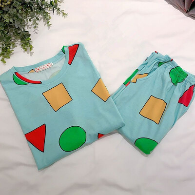 Pidžama Sin Chan Muška i ženska pidžama Sinchan Pamučni jesenski kompleti hlača dugih rukava Japanske pidžame za parove Muška odjeća za spavanje