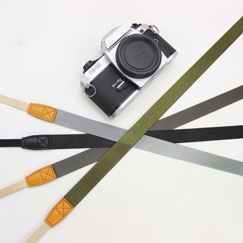 Kaamera õlarihma kaelarihm libisemisvastane reguleeritav puuvillane nahast rihm Nikoni peegelkaameratele rihm Kaamera tarvikud