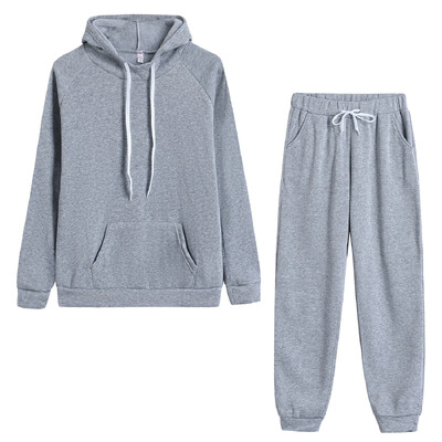 Uued sügistalvised naiste spordidressid, kapuutsid + dressipüksid, 2-osaline mood Causal Jogging dressipluus Riided Pullover Fliisist pükste komplektid