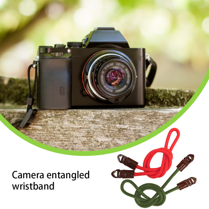 Nahast nailonist digikaamera seljarihma vahetus rebenemiskindel fotograafia video tegemine randmepael punane