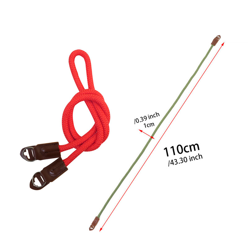 Nahast nailonist digikaamera seljarihma vahetus rebenemiskindel fotograafia video tegemine randmepael punane