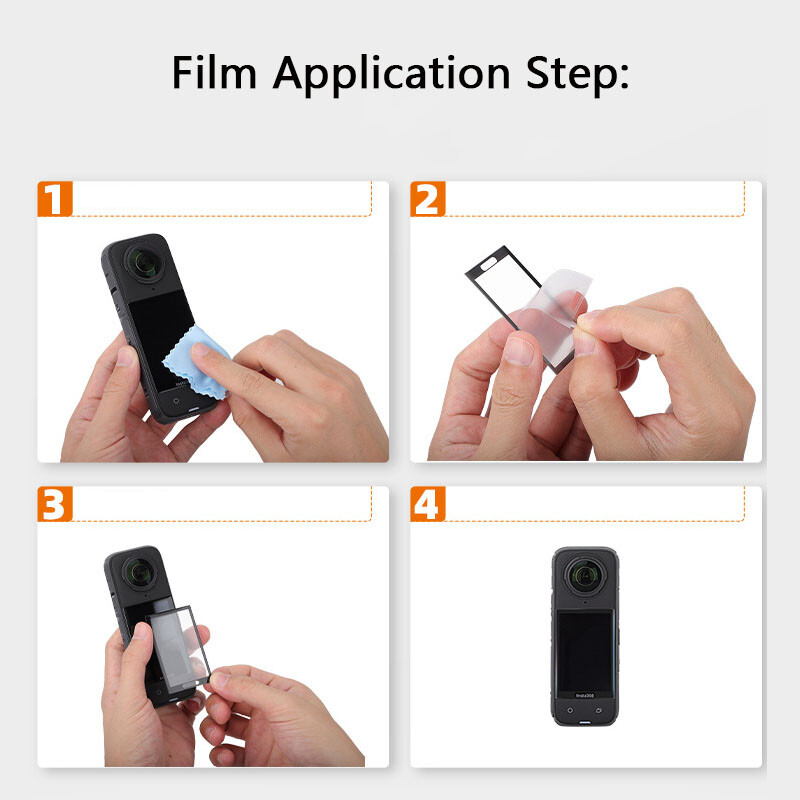 Ekraani kaitsekile Insta360 X4 ekraanikaitsele, täielik katvus kriimustusvastane kaitse Insta 360 X4 kaamera tarvikutele