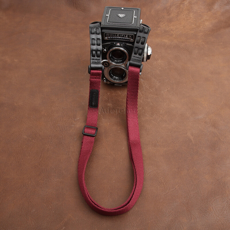 Ühildub Rollei Rolleiflex TLR filmikaamera CS174 reguleeritava nahast puuvillase kaela õlarihmaga