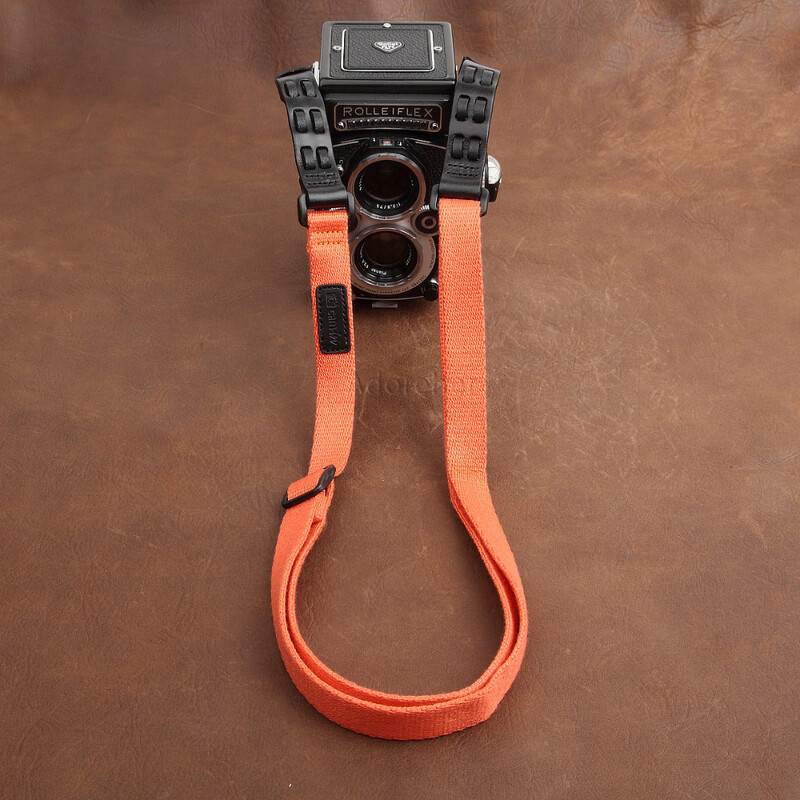 Ühildub Rollei Rolleiflex TLR filmikaamera CS174 reguleeritava nahast puuvillase kaela õlarihmaga