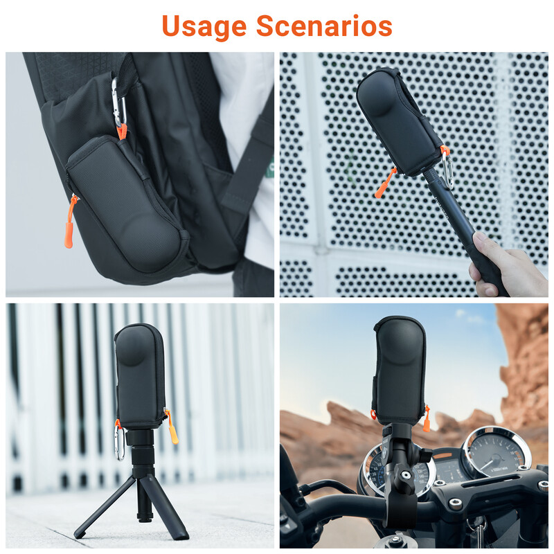 Insta360 X4 mini salvestusümbris, kaasaskantav kriimustusvastane kaitseümbris Insta 360 X 4 spordikaamera tarvikute jaoks