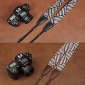 Retro peegelkaamera kaelarihm puuvillane kootud reguleeritav ristkorpuse kaamerarihm Mikro ühe kaamera kaelarihma tarvikud