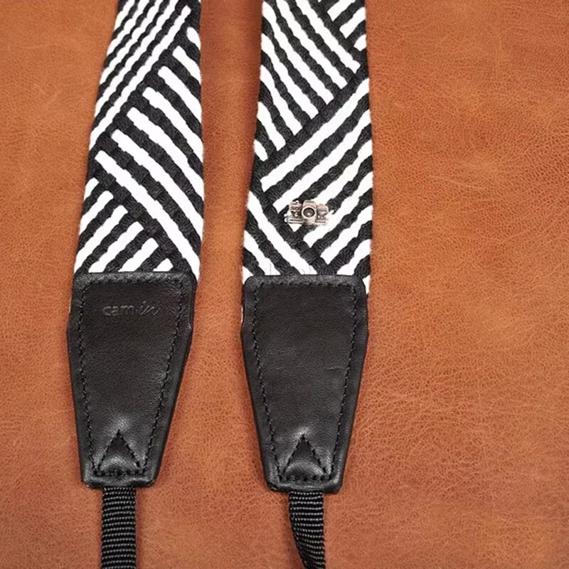 Retro peegelkaamera kaelarihm puuvillane kootud reguleeritav ristkorpuse kaamerarihm Mikro ühe kaamera kaelarihma tarvikud