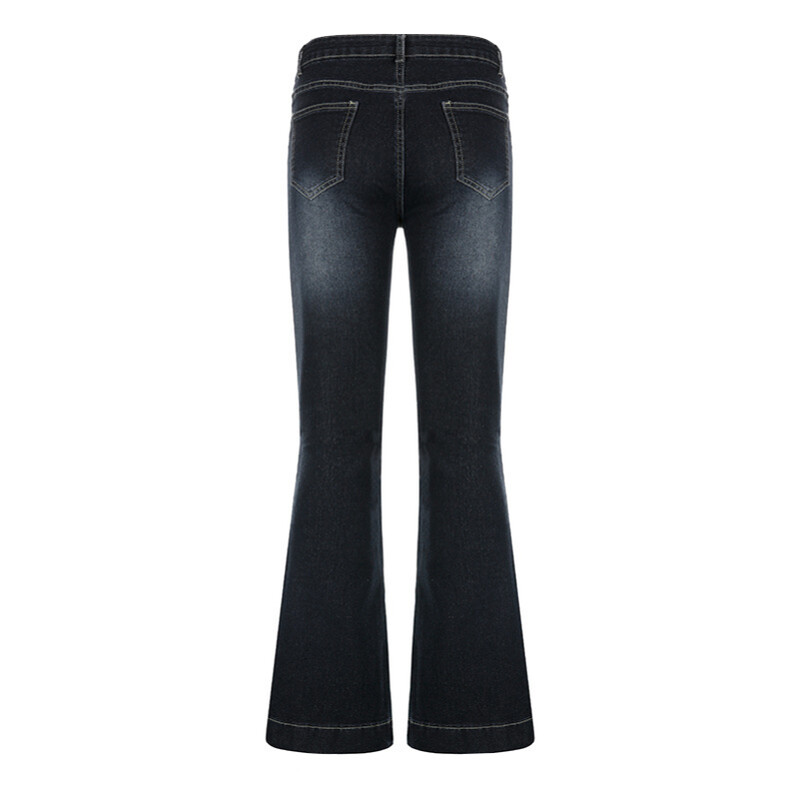 Uued Flare Teksad Naiste madala vöökohaga püksid Vintage Esteetilised Denim Püksid Tänavarõivad Mom Casual Korea Fashion Y2k Teksad