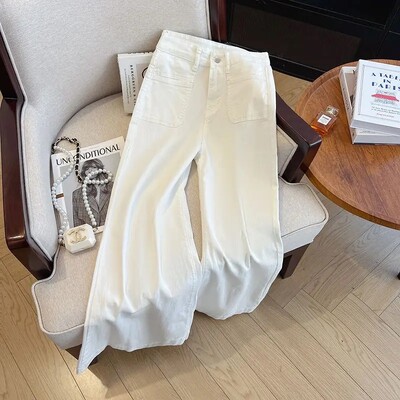 Vintage kõrge vöökohaga teksapüksid naiste peenikesed sirge säärega hobuste säärised pikad püksid sügis/talv