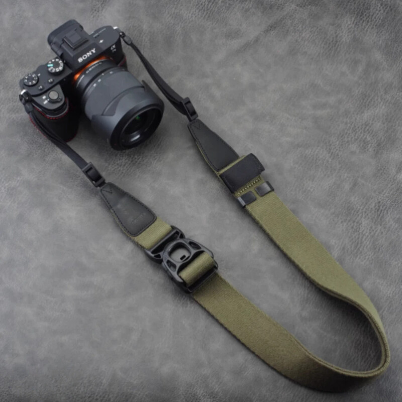 DSLR digitaalse universaalkaamera õlarihm libisemisvastane reguleeritav puuvillane nahast rihm sobib peegelkaameratele