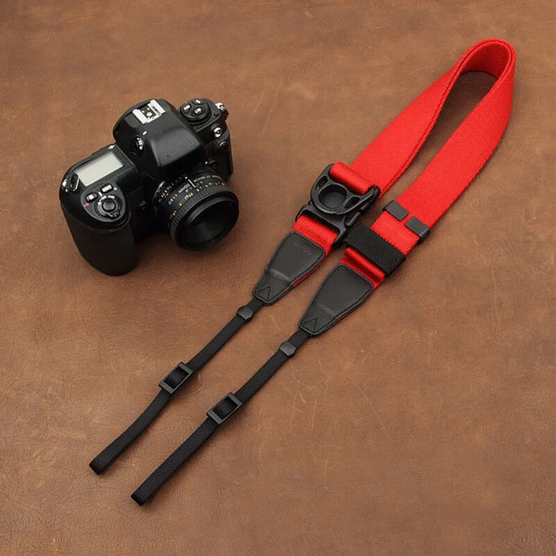 DSLR digitaalse universaalkaamera õlarihm libisemisvastane reguleeritav puuvillane nahast rihm sobib peegelkaameratele