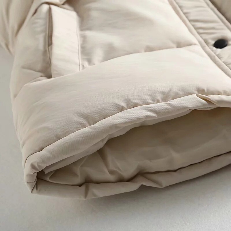 Sügistalvine naiste massiivne lahtine vest, nöör, krae, pikk vest jakk puuvillane polsterdatud naiste tuulekindel soe vest