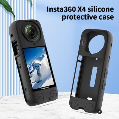 CYNOVA Husă de corp Husă de protecție din silicon pentru Accesorii pentru cameră Insta360 X4 Insta 360 X 4