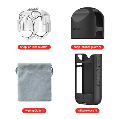 Objektīva aizsargi aizsargvāciņš priekš Insta360 X3 silikona piedurknes sprādzes aizsardzības spogulis pret aizsvīšanas objektīva aizsargs kameras piederumi