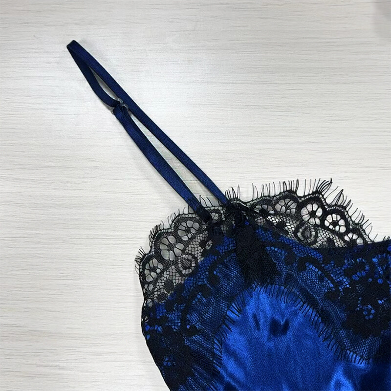 Suvised naiste uued ühevärvilised ripatspüksid, kaheosaline komplekt Seksikas pitspitsiline koduriietus mood mugav kerge luksuslik pidžaamad